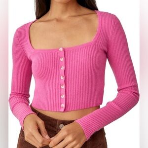 Reformation Cashmere Crop Cardigan